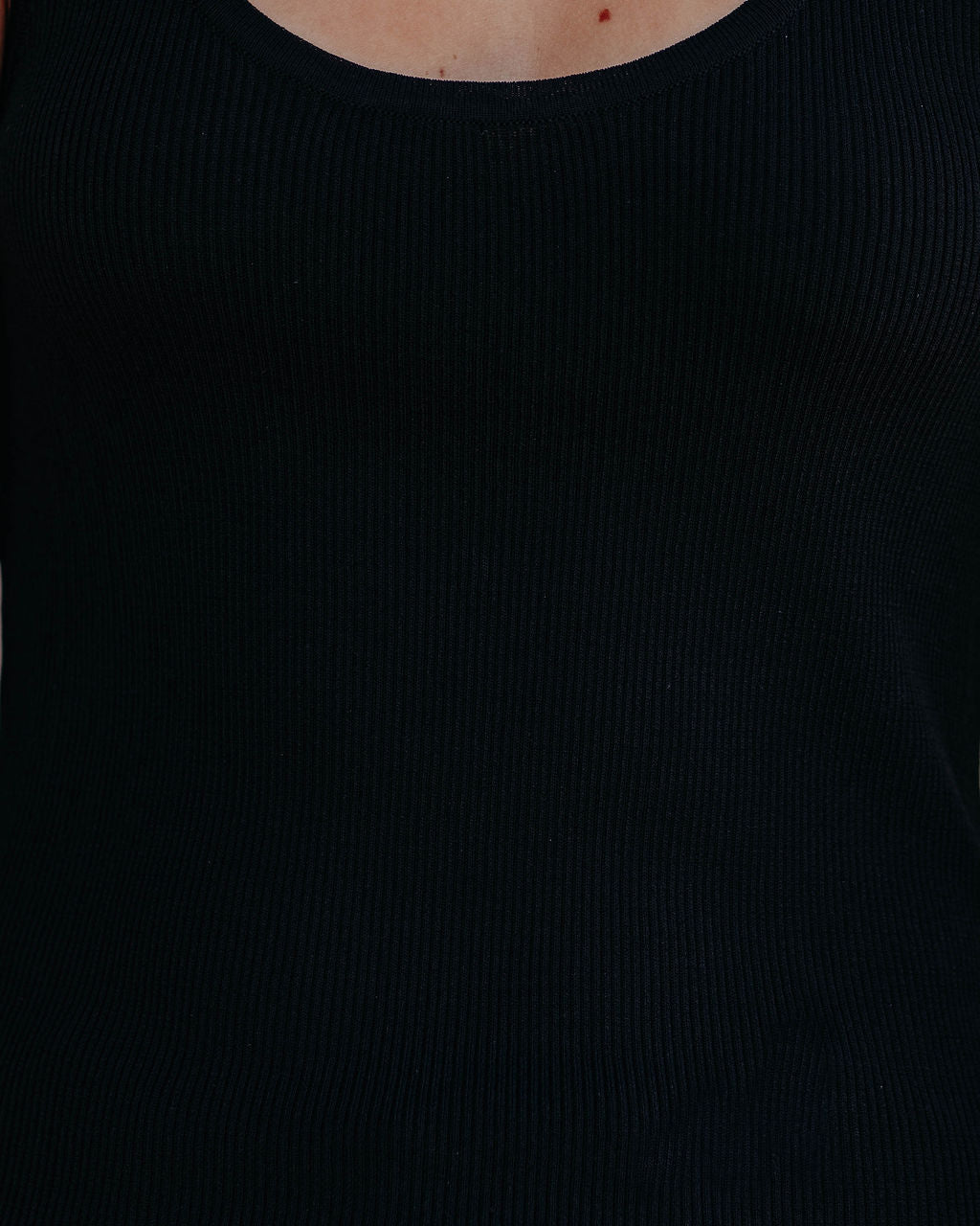 Sharon Ribbed Knit Tank - Black