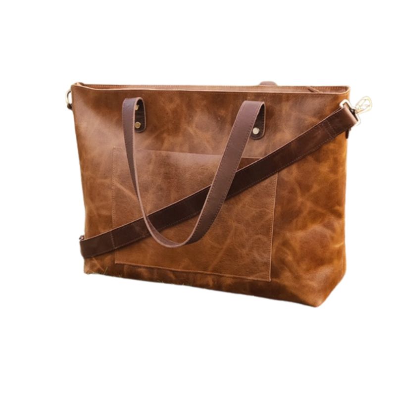Stylish Handmade Genuine Leather Tote Bag