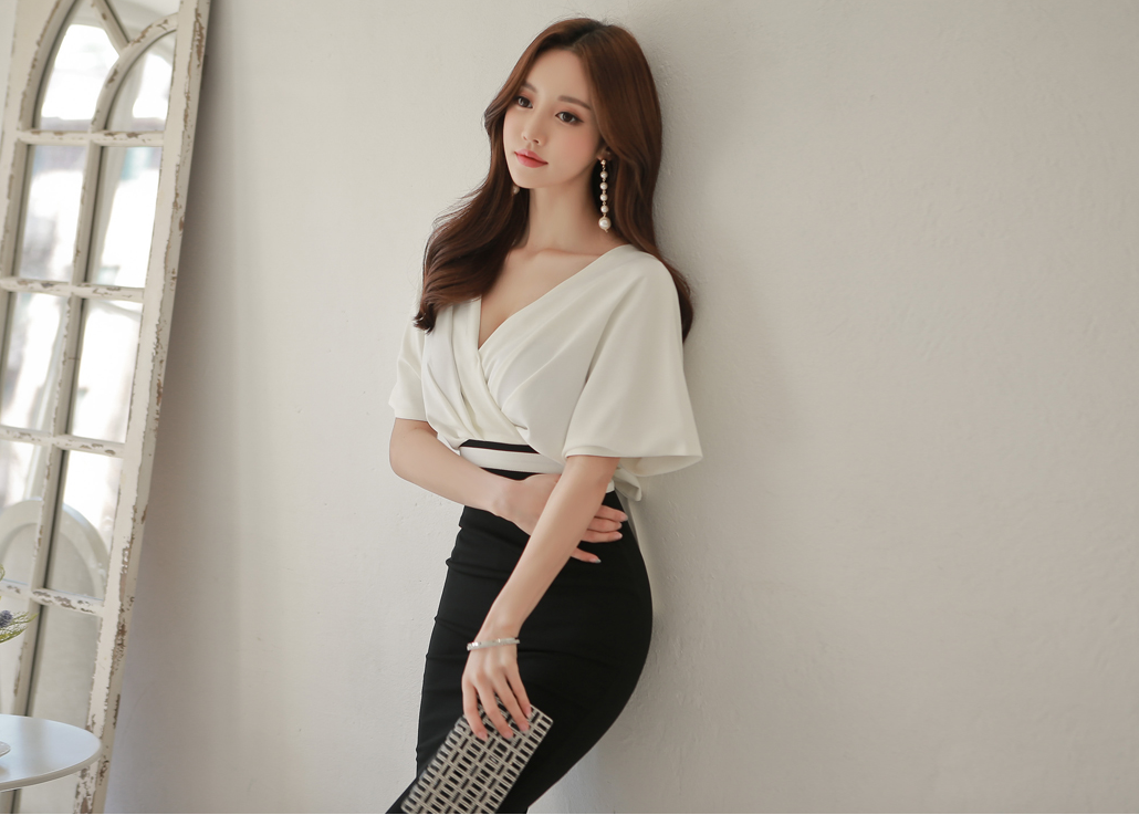 Sexy V Neck Women Tight Dresses-Dresses-Free Shipping at meselling99