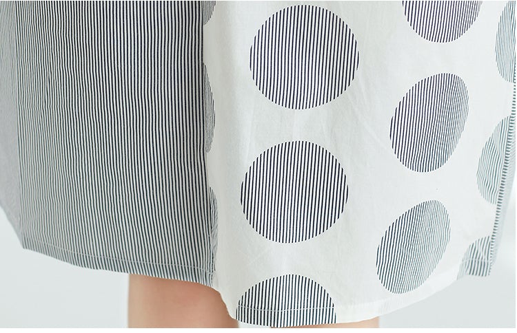 Summer Dot Print Plus Sizes Short Dresses-Dresses-The same as picture-One Size-Free Shipping at meselling99