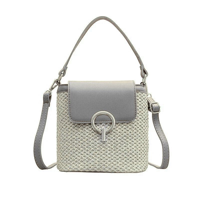 Beach Woven Bag for Women  Trendy Korean Bucket Style