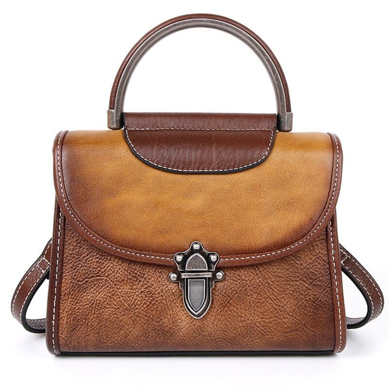 Vintage Luxury Genuine Leather Cross Body Bag
