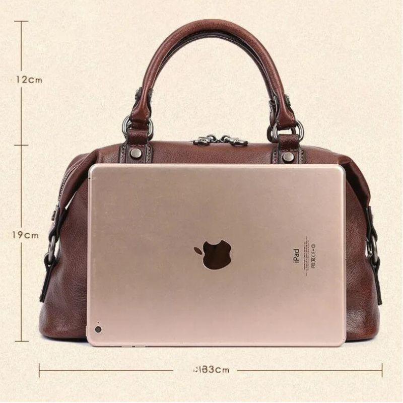 Vintage Totem Genuine Leather Women's Dumpling Bag