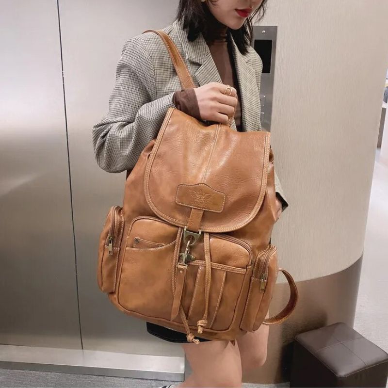 Vintage Women Backpack For Teenage Girls