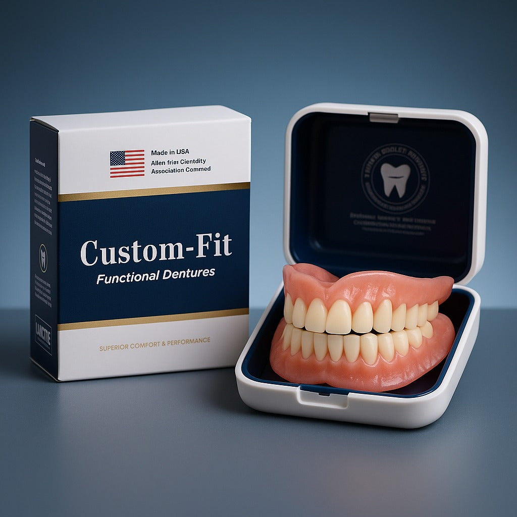 Comfort-Fit Flexible Dentures ¨C Natural Look Easy Wear & Removal - 60% OFF