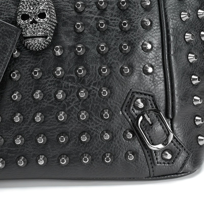 Women Leather Skull Handbag