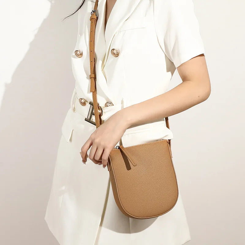 Women's Genuine Leather Messenger Phone Bag