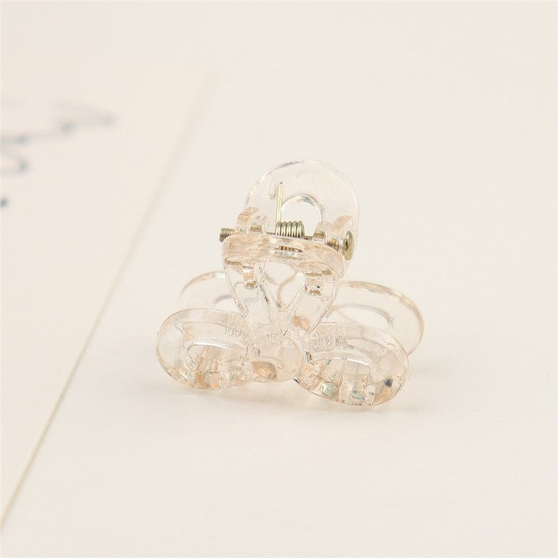 Small Transparent Colored Hair Claw Clip