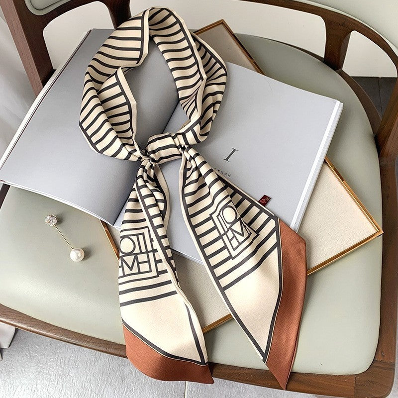 Malaysian Print Square Silk Scarf