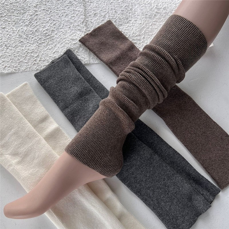 Long Solid Color Over-The-Knee Leg Warmers