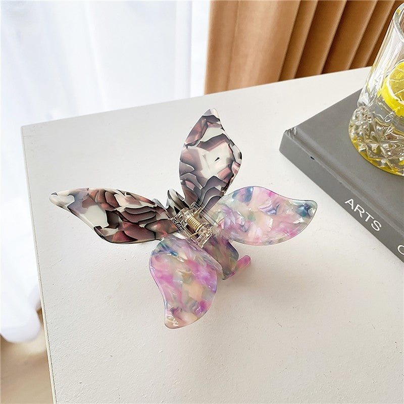 Butterfly Color Matching Tie Dye Claw Clip