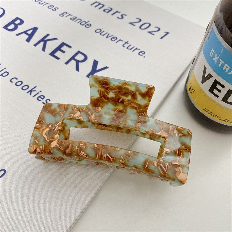 Color-Block Tie-Dye Claw Clip