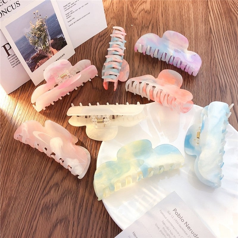 Acrylic Sweet Gradient Hair Claw Clip