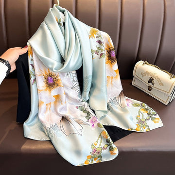 Long  Printed Pattern  Scarf