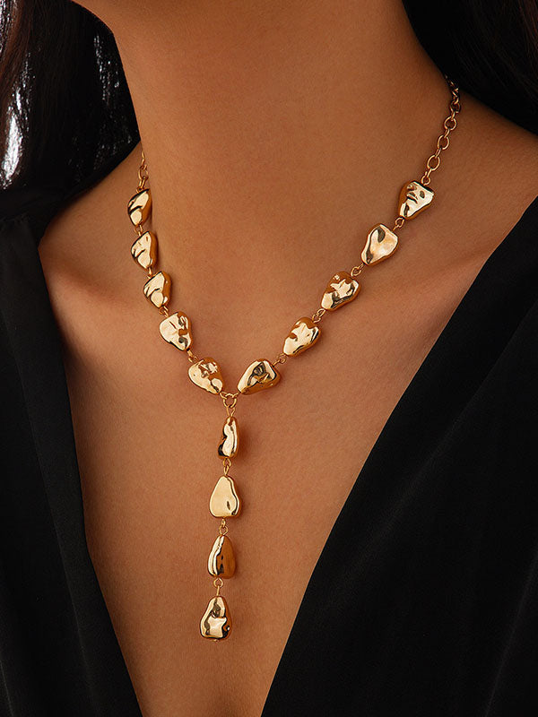 Chains Geometric Split-Joint Dainty Necklace Necklaces Accessories