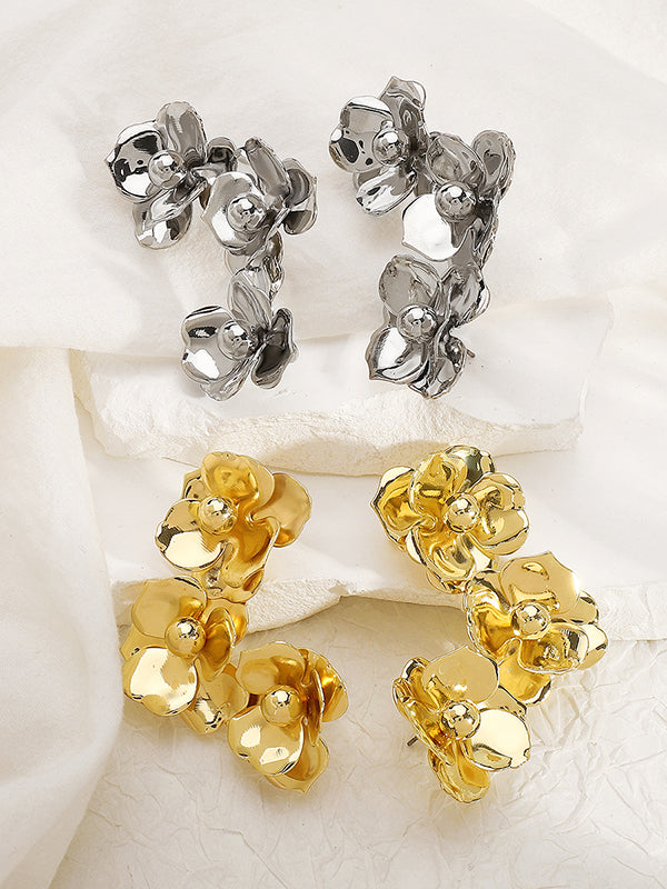 Flower Shape Earrings Accessories