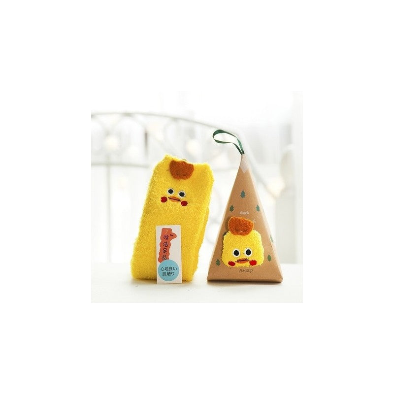 Deer Doll Elderly Bow-Tie Monkey Striped Dog Mid-Calf Socks