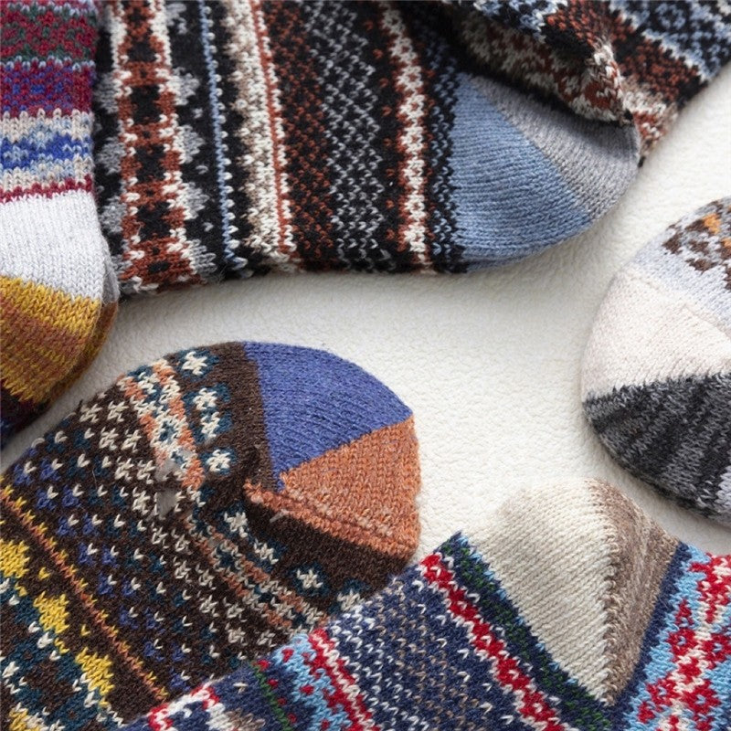 Striped Breathable Casual Soft Wear-Resisting Sock(A Set Of Five Pairs)