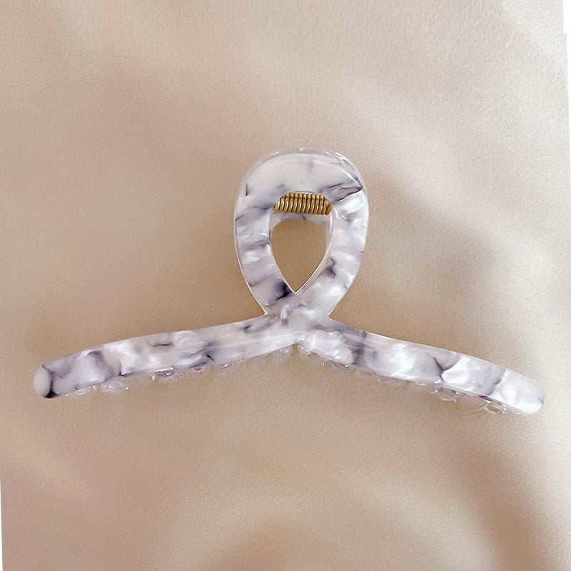 Acetate Marble Print Hair Claw Clip