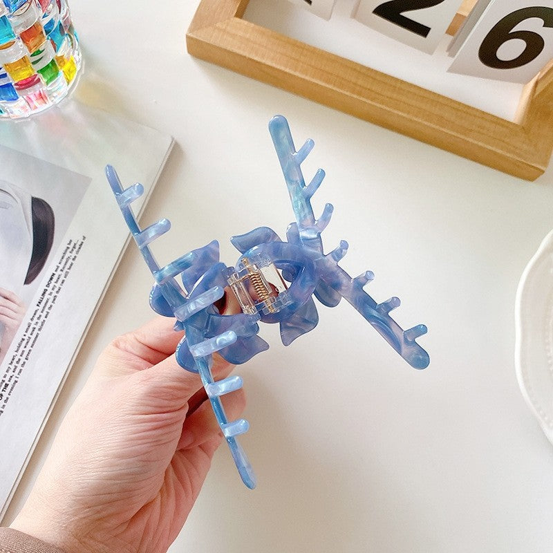 Butterfly Stitching Tie-Dye Claw Clip