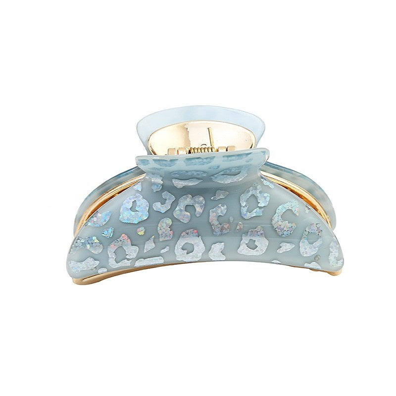 Fashion Acrylic Print Hair Claw Clip