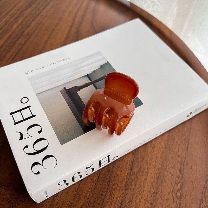 Solid Color Small Hair Claw Clip