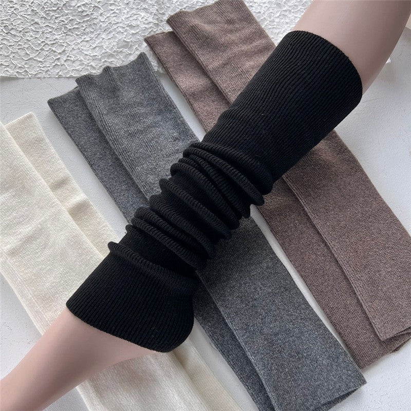 Long Solid Color Over-The-Knee Leg Warmers