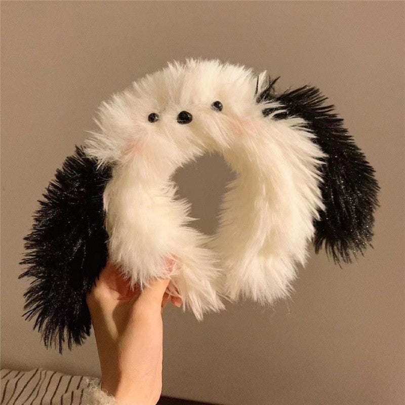 Funny Cute Cartoon Patchwork Face Wash Headband Hair Band