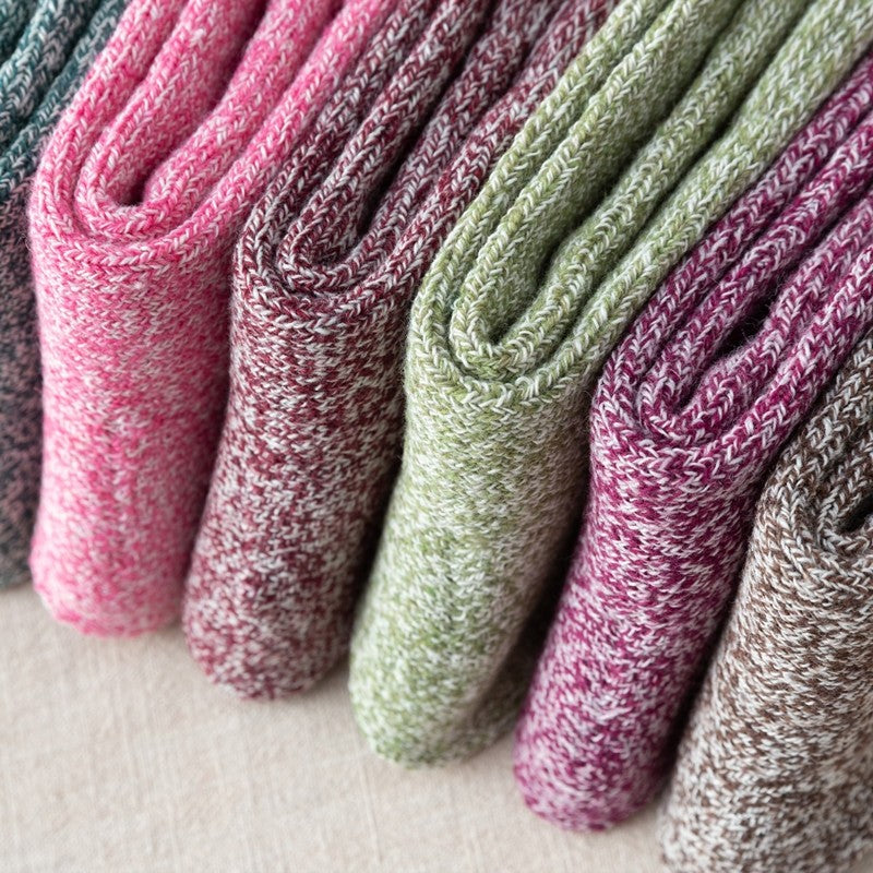 Thick Breathable Wear-Resisiting Mid-Calf Length Sock(A Set Of Six Pairs)