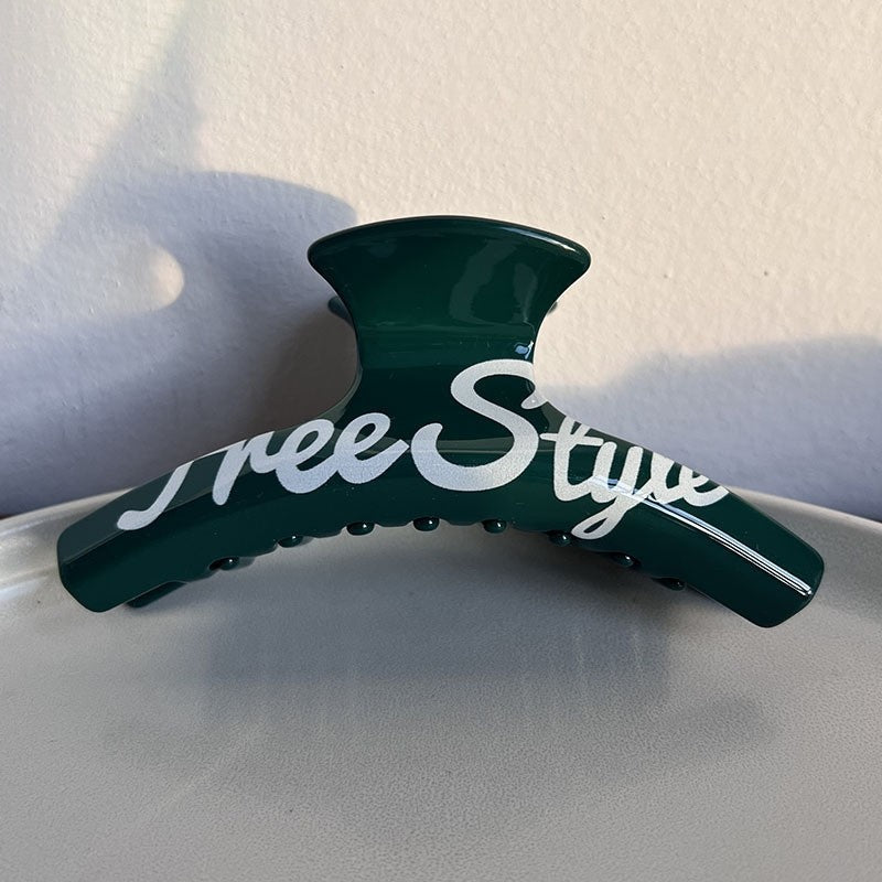 Letter Printed Daily Hair Claw Clip