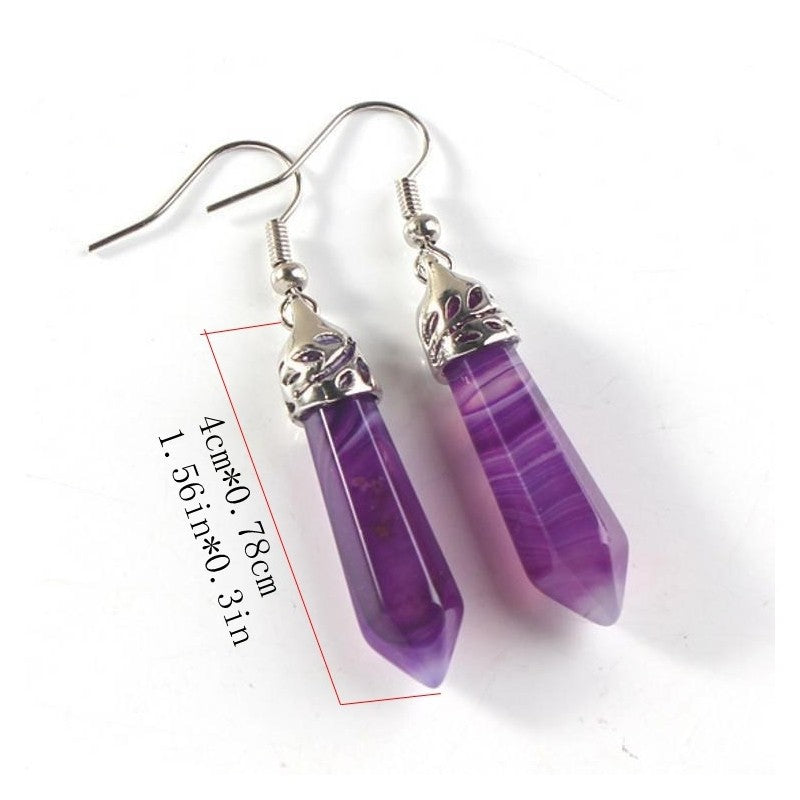 Hexagonal Stud Earrings Fashion