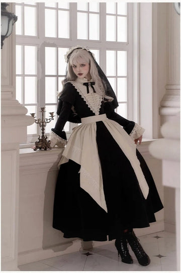 Gothic Nun Lolita Dress Costume