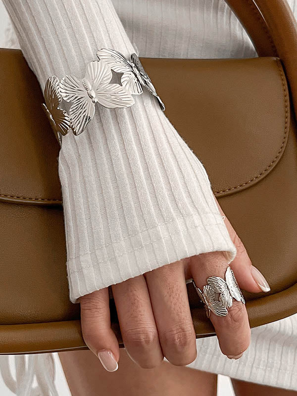 Flower Shape Geometric Bracelet Accessories Rings Accessories