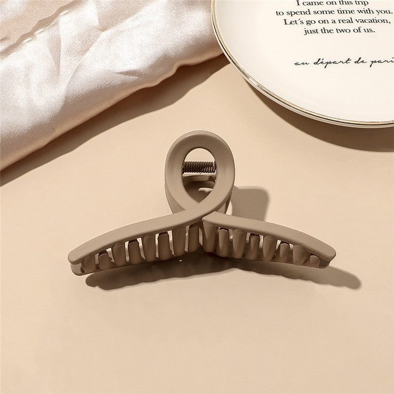 Fashion Solid Matte Hair Claw Clip