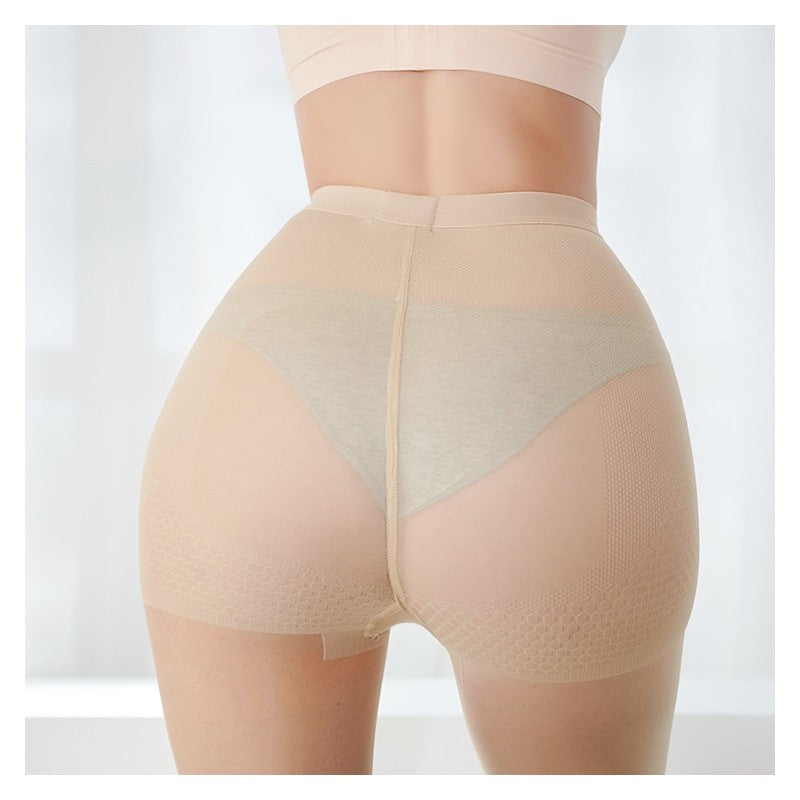 Solid Color Shaping Hip Lift Ultra-Thin Bottom Socks