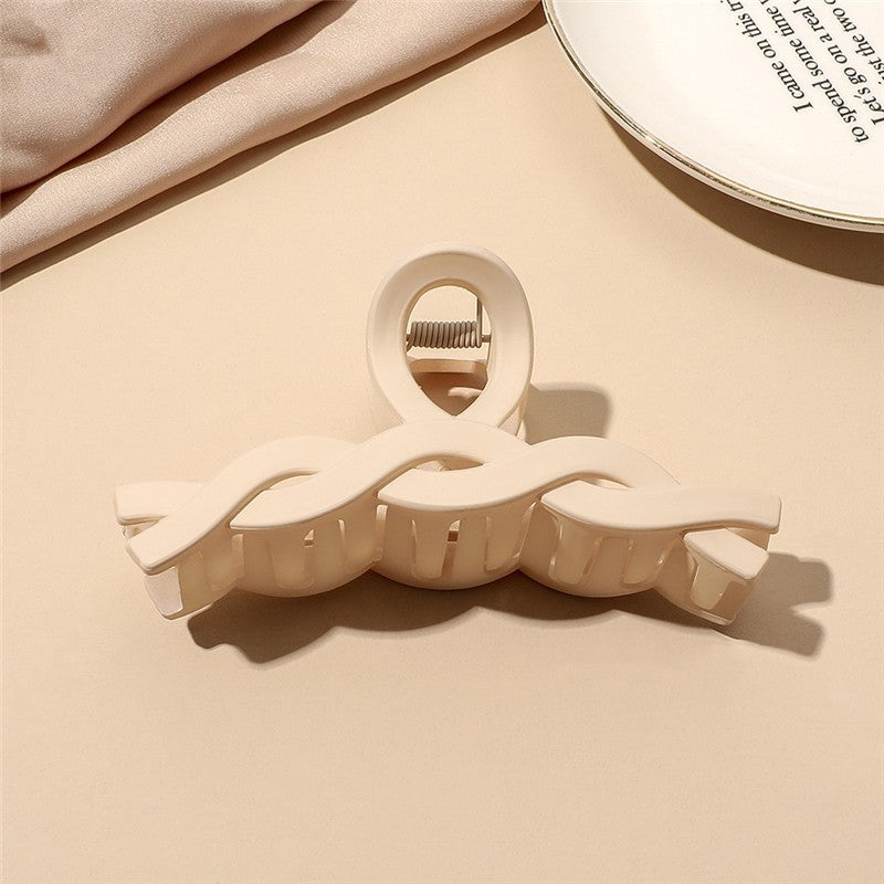 Fashion Solid Matte Hair Claw Clip