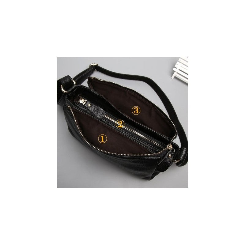 Vintage Genuine Leather Crossbody Bag