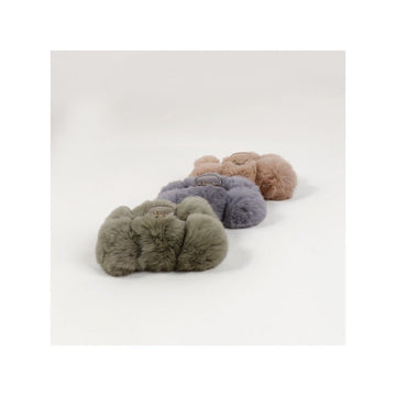 Rex Rabbit Fur Hair Claw Clip