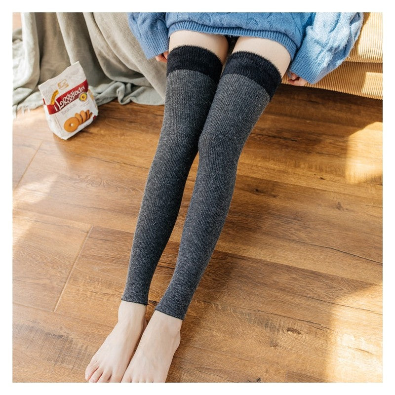 Feather Yarn Spliced Knee Length Sock Cover