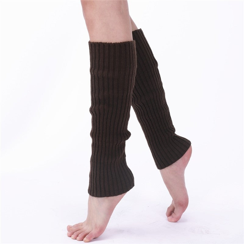 Solid Color Knitted Layering Socks