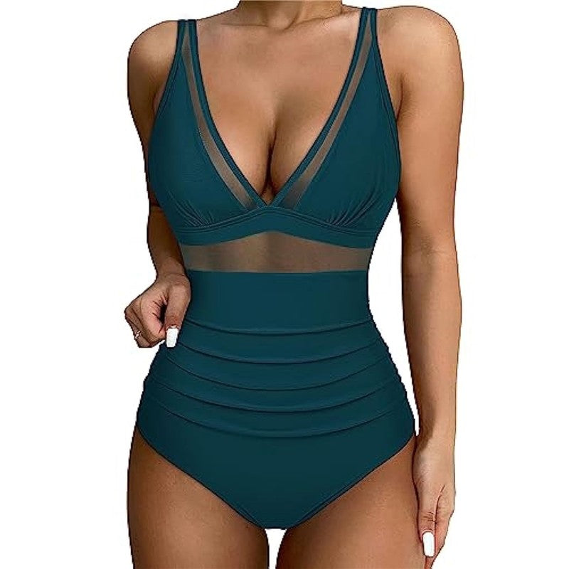 Women's High Waist One Piece Swimsuit Sexy Hollow Out