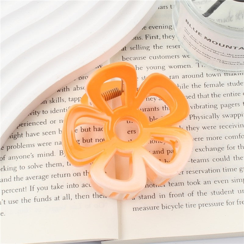 Candy Color Gradient Flowers Claw Clip