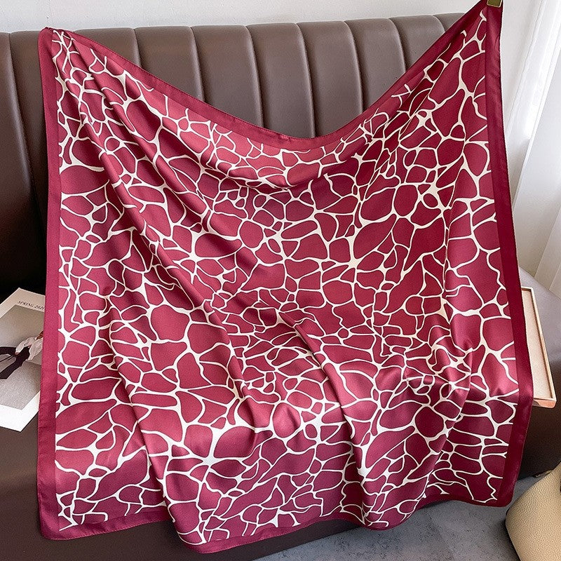 Geometric Twill Print Scarf