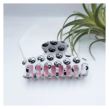 Yin-Yang Printed Stylish Hair Claw Clip