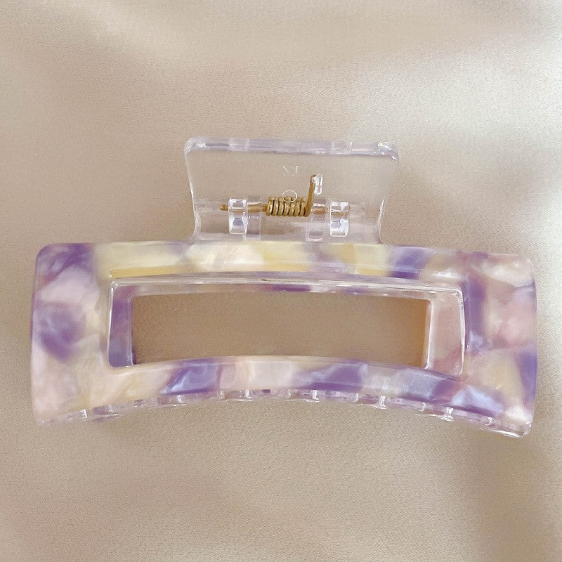 Acetate Marble Print Hair Claw Clip