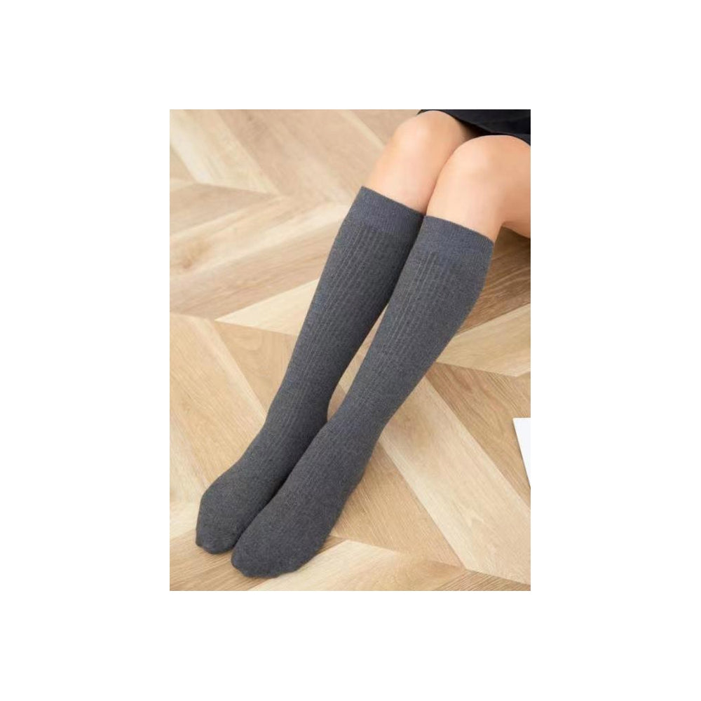 Casual Wool Keep Warm Solid Color Socks Accessories