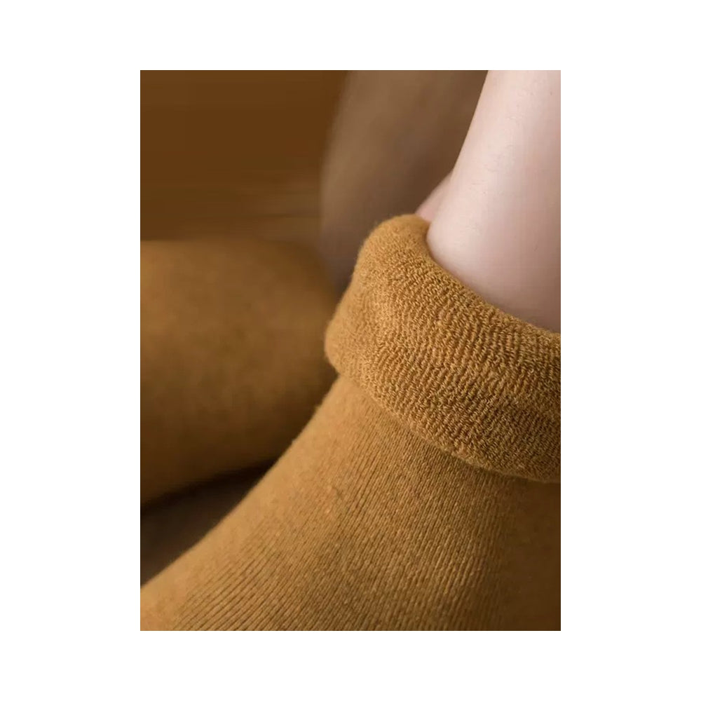 Casual Solid Skinny Sweat-Absorbing Keep Warm Solid Color Socks Accessories