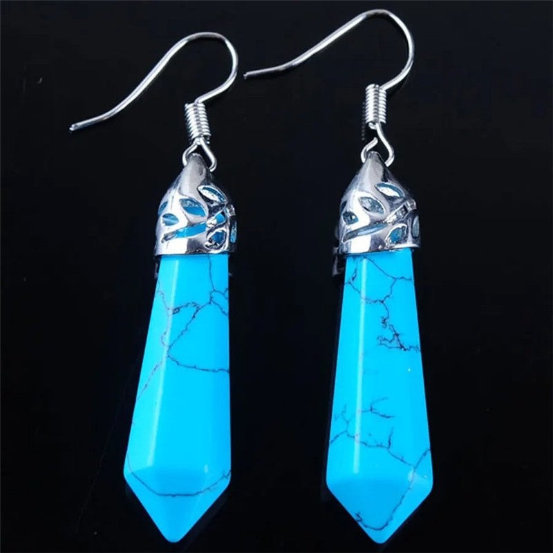 Hexagonal Stud Earrings Fashion