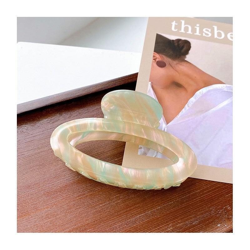 Hollowed Out Oval Hair Claw Clip