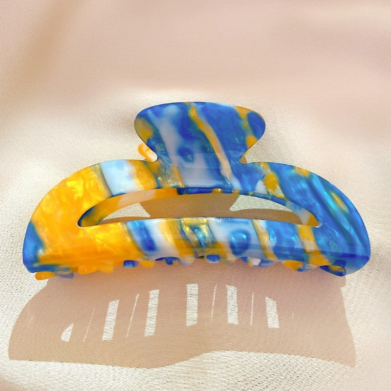 Colorful Geometric Acetate Hair Claw Clip